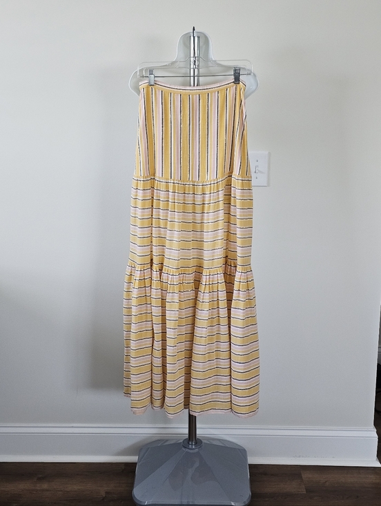 Veronica Beard Dresses & Skirts - Veronica Beard Serence Skirt Yellow With Metallic Detail Size Small